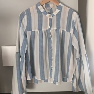 Pastel Crop Top Button Down